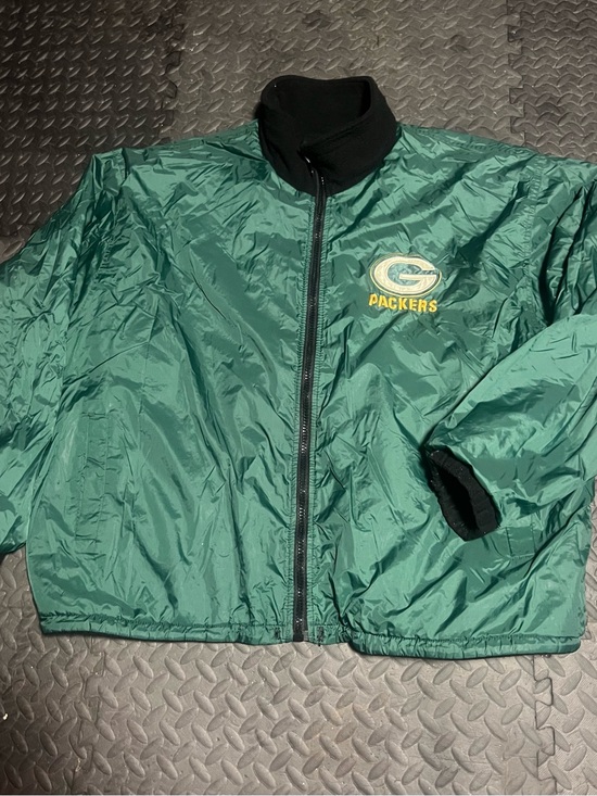Pro Player Other - Pro Player Green & Black Packers Lightweight Zip Jacket
